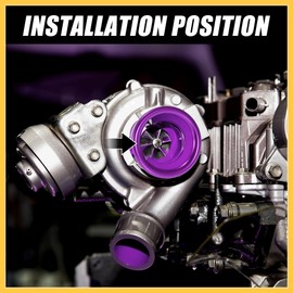 REPAIROCK 3inch Inlet Aluminum Alloy Bellmouth Velocity Stack Adapter Car Modified Turbo Air Intake Horn Air Inlet Decorative Cover Purple Auto Replacement Parts