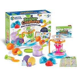 Learning Resources Beaker Creatures Alien Experiment Lab, 18 Piece Set, Ages 5+,Science Exploration, Science Kit for Kids, Fun Science Experiments for Kids