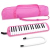 keepdrum Melodica 37 Keys Pink with Bag
