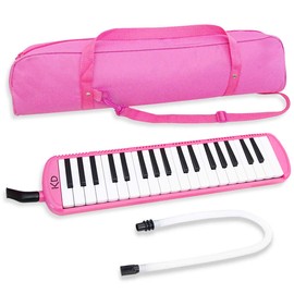 keepdrum Melodica 37 Keys Pink with Bag