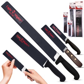 KnifeGuard Fits Kitchen Knife Blades up to 4-Inches, Perfectly For All Type Of Paring, fruit, Peeling, carving Knives. Will Keep Your Knife Edge Sharp Longer, And Your Kitchen Safer.