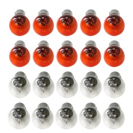 JRSHOME 20x 1157 + 1157NA Amber Bright Light Bulbs Tail Brake Backup Reverse Light Turn Signal Lamp Bulb