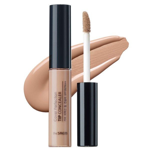 THESAEM Cover Perfection Tip Concealer SPF28 PA++ 6.5 g # Contour Beige - Countouring Conealer, Hairline & Nose Sides & Cheek Bones
