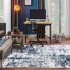 Rugshop Distressed Abstract Square Area Rug 6'6" x 6'6" Blue