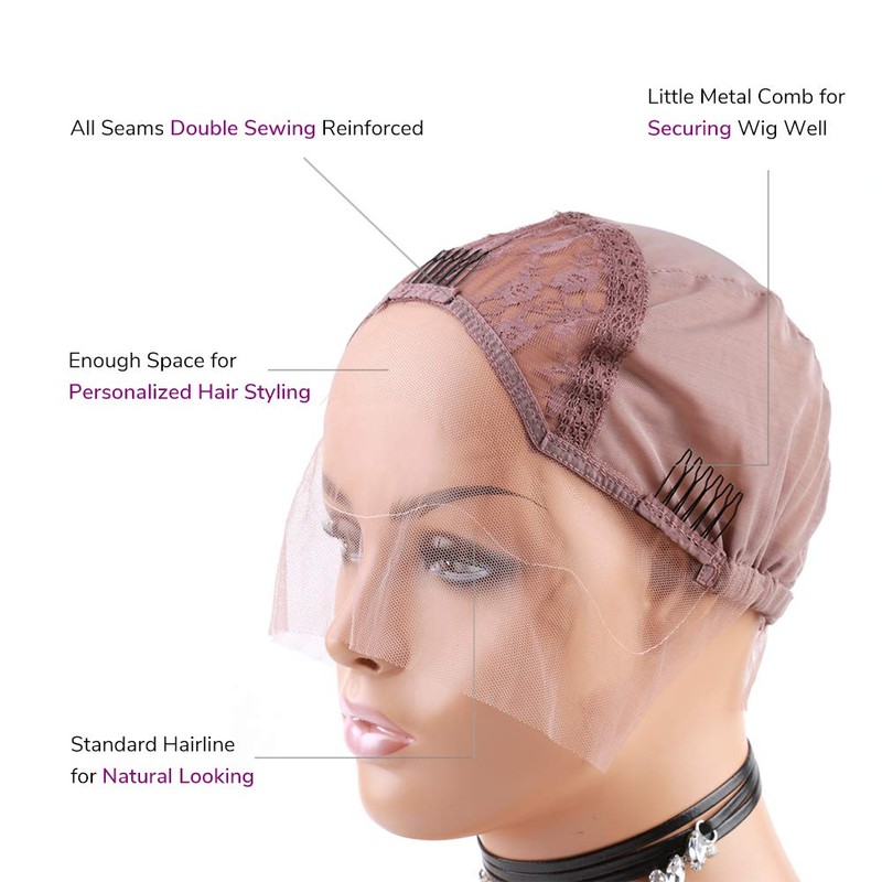 Bella Hair - Peluca de pelo suizo transpirable para hacer