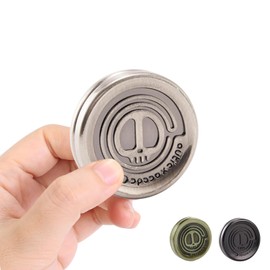 Bufccy Fidget Slider Haptic Coin, Magnetic Metal Fidget Toys EDC Fidget Toys for Adults, ADHD Anxiety Stress Relief Toys, Gift for Boyfriend, Husband and Father (Silver)