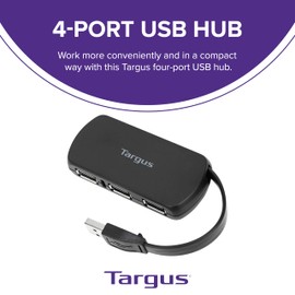 Targus Adaptador Multipuertos USB-A - Negro