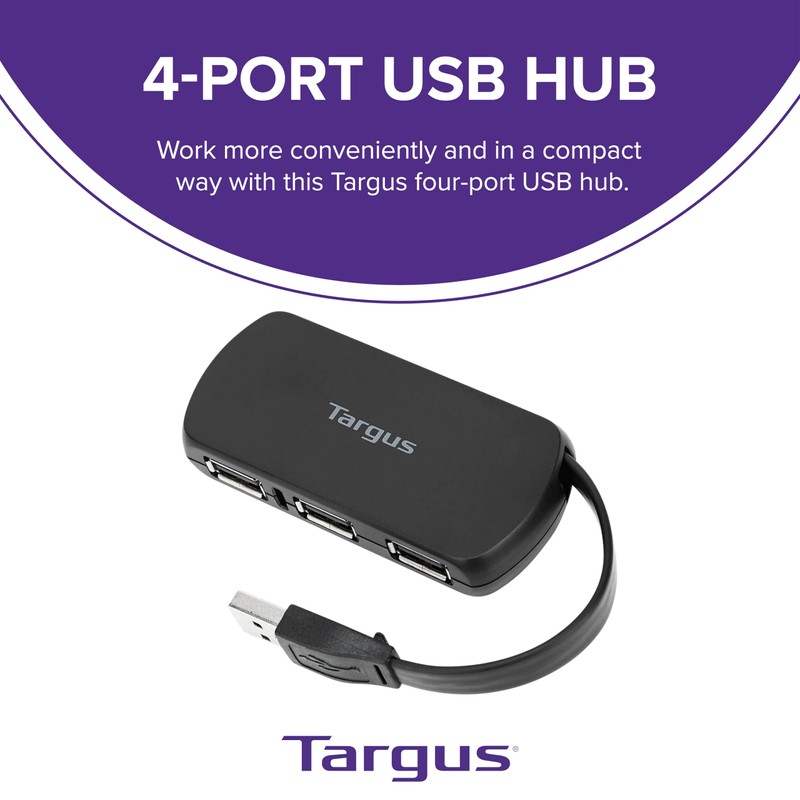 Targus Adaptador Multipuertos USB-A - Negro
