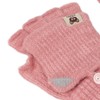 USB Heated Gloves Mitten Men Women Winter Knitted Fingerless Hand