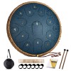 HOPWELL Steel Tongue Drum - 14 Inch 15 Note Tongue