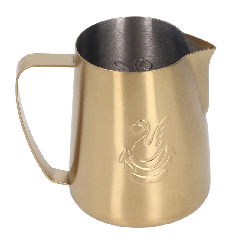 Frothing Cup 420ML 304 Stainless Steel Streamlined Cup Body Design