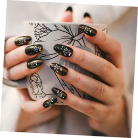 Baluue 8sheets Embossed Flower Nail Art Stickers of Floral Decals for Easy Nail Decoration for Parties Weddings