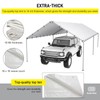 10 x 20 Ft Carport Replacement Canopy Cover Garage Top
