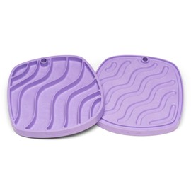 West Paw Seaflex Waves Feast Mat – All-in-One, Slow Feeder, Lick Mat – Encourages Foraging & Food Exploration - Engages Picky Eaters & Slow Feeding - Versatile – Easy to Clean, Non-Toxic - Lavender
