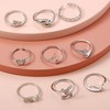 Adjustable Toe Rings for Women Silver Toe Ring Open Tail