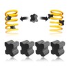 4PCS Rubber Coil Spring Spacers,Heavy Duty Front Coil Spring Booster