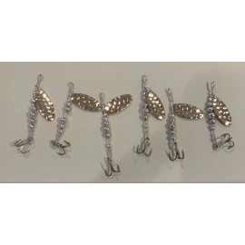 Swiss swing 6 Pieces Swiss Swing Spinners Size 1 Silver Hollow Beads