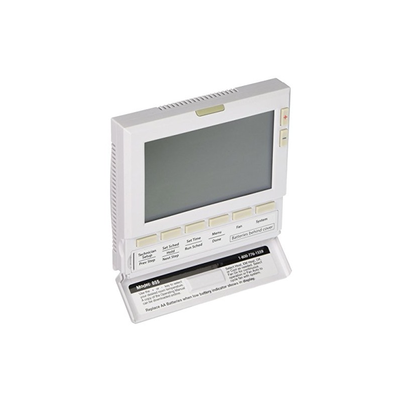 PRO1 IAQ T855 Universal Electronic Thermostat , White , 4.7"W