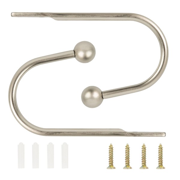 TAIYOU Pack of 2 Tiebacks Curtains Metal Curtain Tieback Hooks