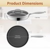 LOLYKITCH 10 In Hybrid Nonstick Stainless Steel Sauté Pan with
