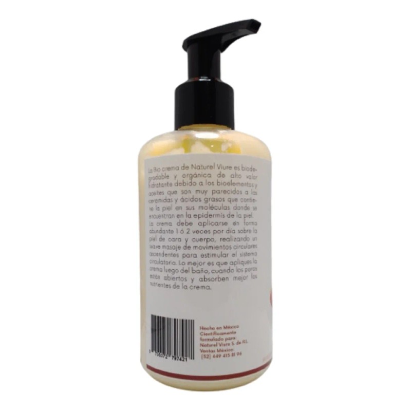 Crema Orgánica Con Macadamia Libre De Químicos Y Parabenos