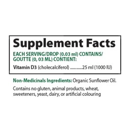 Alora Naturals Alora Naturals Liquid Vitamin D3 | High Potency 1000 IU Vitamin D3 (choleclciferol) | Calcium Absorption, Immune Support, Strengthens Bones & Joints | Vegan, 50mL