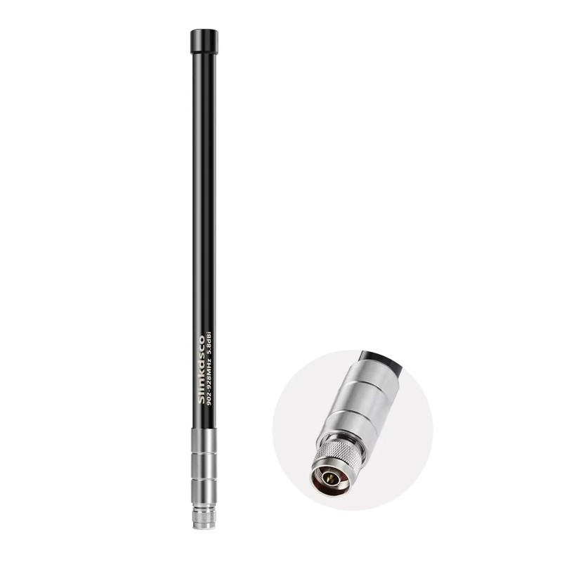 Waterproof 5.8dBi Meshtastic Lora 915MHz Solar Node/Repeaters/Module Devices Fiberglass Antenna(Black