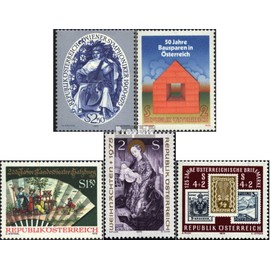 Austria 1496,1497,1498,1503,1504 (complete.issue.) unmounted mint/never hinged ** MNH 1975 symphony, Theater, christmas U (Stamps for collectors) Stamp on stamp