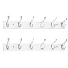 ROOREVO Wall Mounted Coat Rack 24 Inches with 6 Hooks