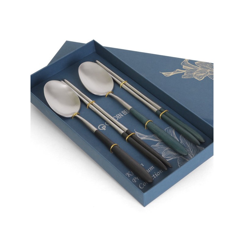 Golden Bell Solar Epic Couple Spoon Set / 골든벨 솔라
