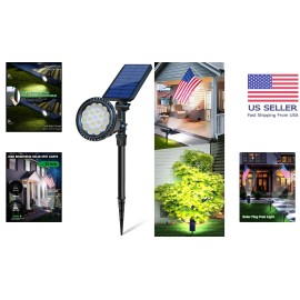 Solar Landscape Spotlights - 2-in-1 Adjustable Brightness for Gardens