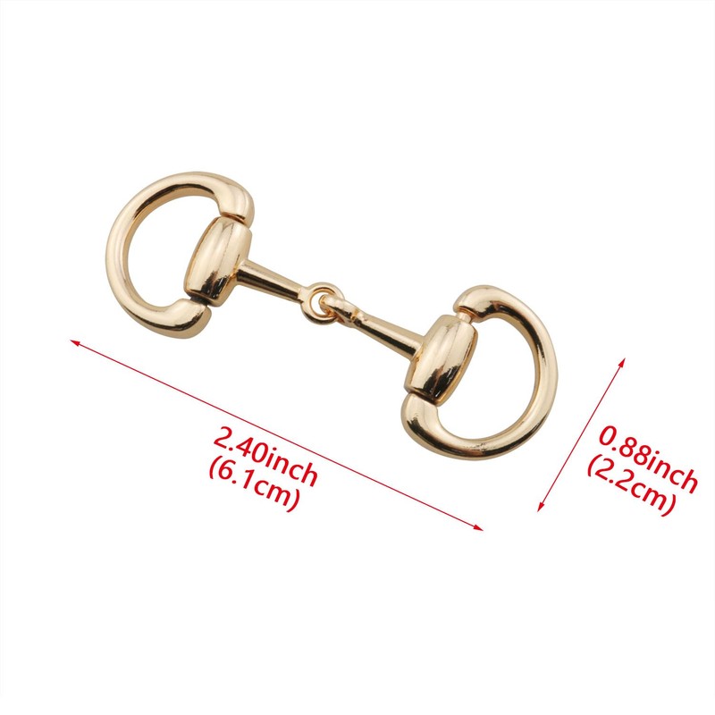 HJGarden 3 Pairs Gold Multifunction Horseshoe Style Hook and Eye