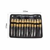 12Pcs Wood Carving Knife Strong Steel Wooden Handle High Hardness