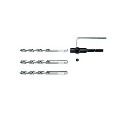 Festool 493428 Centrotec HSS Spiral Drill Bit Set with Reusable Shank, 6.5mm