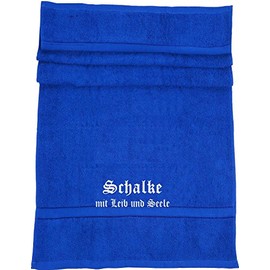 ShirtShop-Saar Schalke Family Bath Towel with Body and Soul Royal Blue