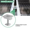 M METERXITY 6-Pack Solar Panel Mount Mid Clamps 35mm t