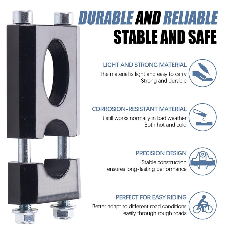 22mm Handlebar Risers,7/8" Handlebar Mount Clamp Risers Compatible with Coleman