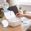 Wipes Dispenser Compatible with Flushable Wipes Refillable Wet Tissue Container