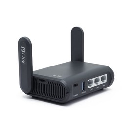 GL.iNet GL-AXT1800 (Slate AX) WiFi Router, WiFi6, Wireless LAN VPN, Travel, Dual Band, 11 b/g/n/ac/ax 1201Mbps (5GHz) + 574 Mbps (2.4 GHz), OpenVPN & Wireregurad Compatible, Japanese Setting Screen