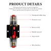 DXNQ 30A Inline Fuse Holder, 12V-48V DC Inline Reset Fuse