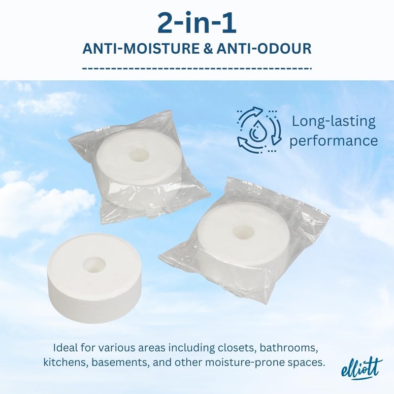Elliott Moisture Absorber Refill Tablets Pack of 3 - Unscented
