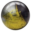 Brunswick Twist Reactive Pre-Drilled Bowling Ball, 13,Black/Gold/Silver