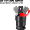 Profiwoab Swivel Socket Set - 360° Rotation Drive, Impact Universal