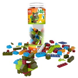 MEGA Construx Wonder Builders 140 Pcs Building Tube, Speckled Colors