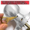 Solid Base Metal Door Knob Locked Toilet Indoor Bedroom Entrance