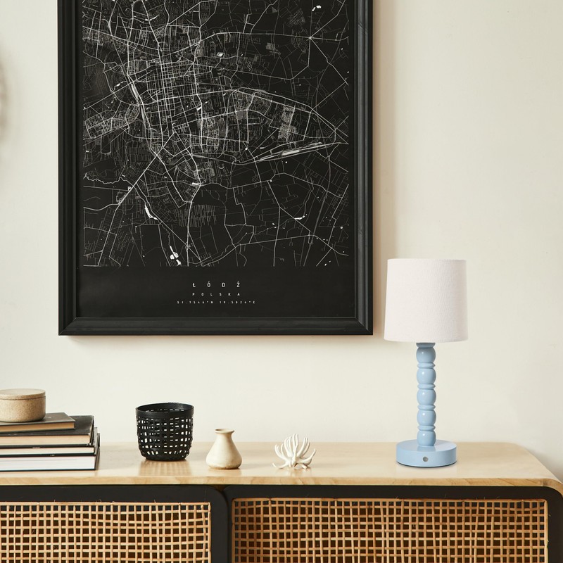 Camden Reed Traditional Wood Lamp - Gloss Finish, Elegant Lighting