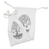 Lunarable Sun and Moon Fabric Pouch Set of 2, Life