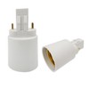 E-Simpo 4pcs Gx23 to E26/E27 Lamp Base Holder Socket Adapter,
