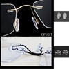 5 Pairs Eyeglasses Nose Pads Round Push in Nose Pieces,Slide