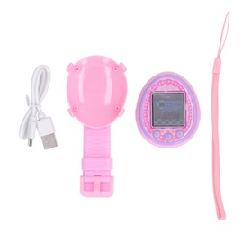 Digital Reality Pet Puzzle Handheld Type C Charging Colorful Display Game Digital Pet Pink